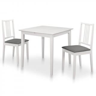 Set mobilier de bucatarie, 3 piese, alb, MDF