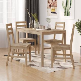 Set mobilier de bucatarie, 5 piese, lemn masiv de acacia