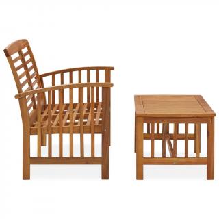 Set mobilier de gradina, 2 piese, lemn masiv de acacia