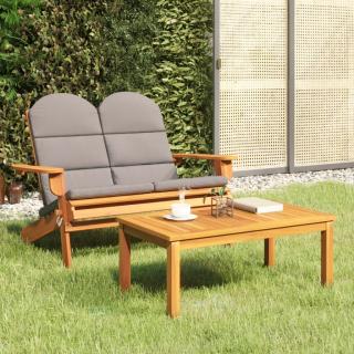 Set mobilier de gradina Adirondack, 2 piese, lemn masiv acacia