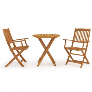 Set mobilier gradina, pliabil, 3 piese, lemn masiv acacia