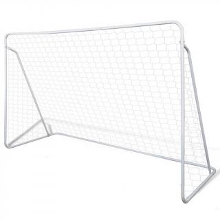 Set poarta de fotbal, 240x90x150 cm, plasa si otel calitativ