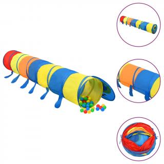 Tunel de joaca pentru copii, multicolor, 245 cm, poliester