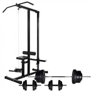 Turn de forta cu set de haltere si gantere 60,5 kg