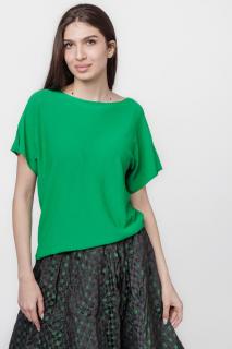 Bluza versatila cu maneca scurta, verde