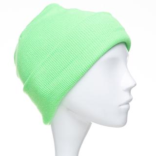 Caciula unisex model clasic tricotat, dublata in interior, verde neon