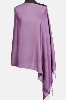 Esarfa dreptunghiulara lila din material tip cashmere