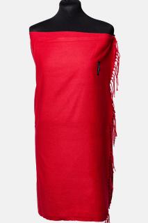 Esarfa dreptunghiulara rosu inchis din material tip cashmere