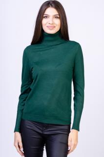 Helanca pulover, masura mare, cu cashmere, verde gucci