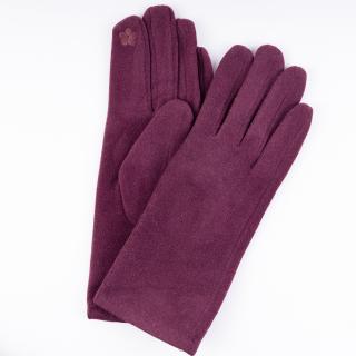 Manusi simple dama bordo din material textil