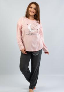 Pijama batal din bumbac doua piese cu imprimeu   Magic Spirit