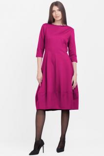 Rochie lalea din jerseu de bumbac, fucsia