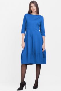 Rochie lalea din jerseu de vascoza, albastru electric