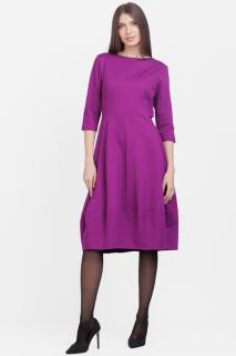 Rochie lalea din jerseu de vascoza, magenta