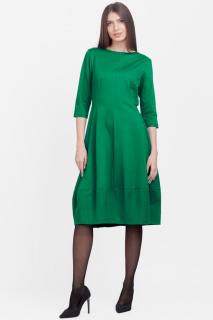Rochie lalea din jerseu de vascoza, verde intens
