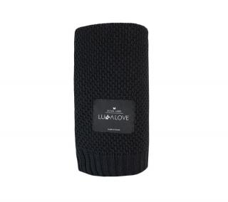 Paturica Bebelus Bambus 80x100cm Black Macaroon