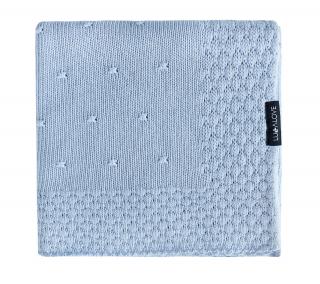 Paturica Bebelusi Bambus 80 x 100cm Blu Popcorn