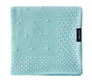 Paturica Bebelusi Bambus 80 x 100cm - Mint Popcorn
