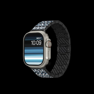 Curea Pitaka din Fibra de Carbon Dreamland Mosaic pentru Apple Watch seriile 1-9  SE  Ultra  Ultra 2, 38 40 41 42 44 45 49 mm