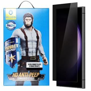 Folie de sticla Blueo Privacy pentru Samsung S24 Ultra, Protectie oleofobica, Slim, Full Glue