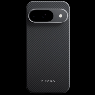 Husa MagEZ 5 Pitaka, Aramida 600D Google Pixel 9  9 Pro, Negru Gri, MagSafe, Ultra Slim