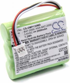 Acumulator NI-MH 2000 mAh (3,6 V) compatibil cu tensiometrul profesional Omron 1320   1300