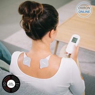 Electrostimulator muscular Omron HeatTens, TENS + HEAT (terapie prin caldura), baterie reincarcabila, pentru ameliorarea durerilor articulare si musculare