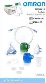 Kit accesorii nebulizator Omron DuoBaby (piese superioare, fluturas, masti, piesa gura, furtun, filtre) - NEB2012