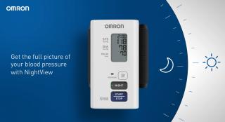 Omron NightView - Tensiometru de incheietura cu masurare nocturna, silentios, validat clinic, transfer date Bluetooth, fabricat in Japonia