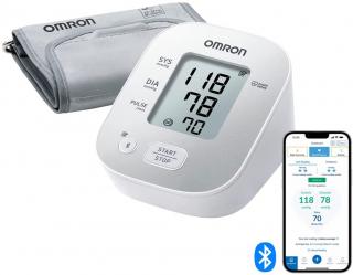 Omron X2 Smart - Tensiometru de brat, validat clinic, transfer date Bluetooth catre aplicatia Omron Connect, operare simpla cu un singur buton