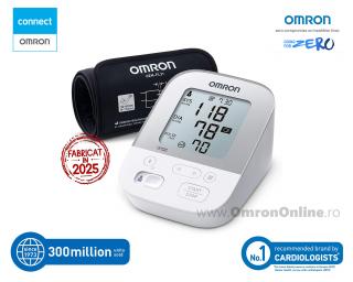 OMRON X4 Smart - Tensiometru de brat, manseta inteligenta Intelli Cuff, transfer date Omron Connect, validat clinic