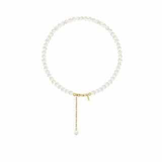 Bratara de picior din Argint cu perle naturale de cultura Small Pearl String