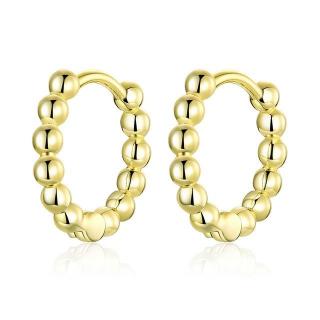 Cercei din argint Bubble Hoop Gold