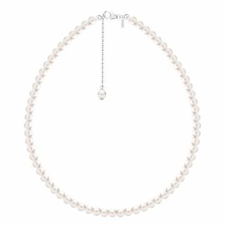 Colier Argint cu perle naturale de cultura Large Pearl String Argintiu