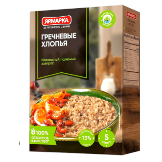 Fulgi de hrisca Yarmarka 350G 12