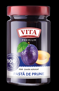 Pasta de prune fara zahar adaugat Vita Premium 370 gr