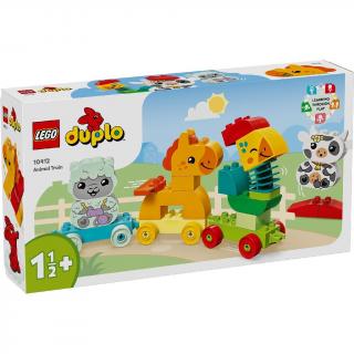 LEGO   DUPLO   - Tren cu animale 10412, 19 piese