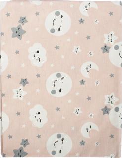 Lenjerie de pat 100%bumbac 180 200 luna si stele