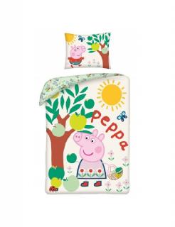 Lenjerie pat 140 x 200 cm, 100% bumbac Peppa Pig