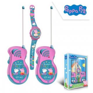 Peppa Pig Walkie Talkie + Ceas digital