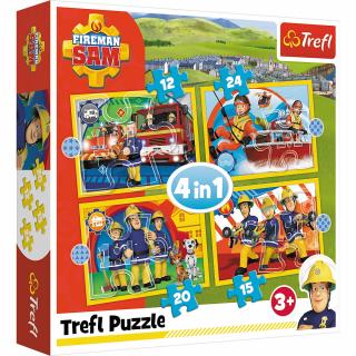 Puzzle Ajutoarele Pompierului Sam, 12 15 20 24