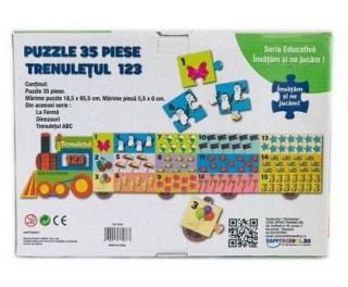 Puzzle educativ Trenuletul 123