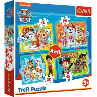 Puzzle Patrula Catelusilor 4 in 1 Trefl