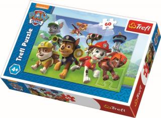 Puzzle Trefl, Paw Patrol, Gata de actiune, 60 piese