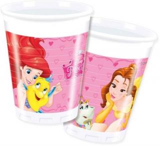 Set 16 pahare din plastic printesele Disney 200 ml