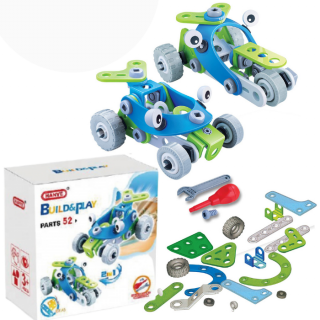 Set de constructie 2 in 1 Atv si tricicleta, 52 piese