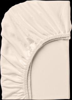 Cearceaf de pat cu elastic, jersey bumbac 100%, Dilios, Ecru