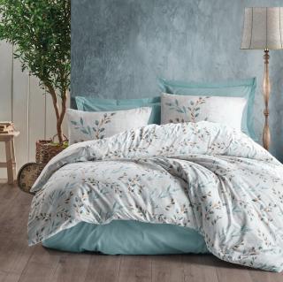 Lenjerie de pat ranforce, doua persoane, bumbac 100%, Cotton Box, Lendell - Mint