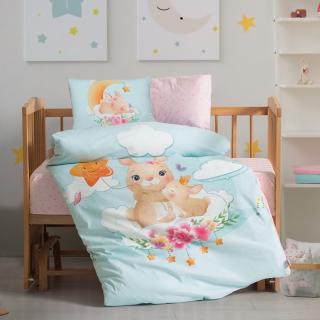 Lenjerie patut bebe, bumbac 100%, Cotton Box, Sleeper - Mint