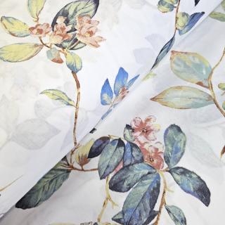 Material textil ranforce, 240cm, bumbac 100%, Alb cu crengute